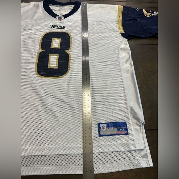 Reebok NFL Equipment Rams Sam Bradford Men’s XL Football Jersey - Picture 6 of 7